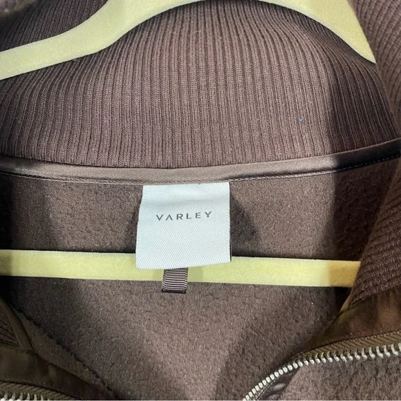 Varley Roselle Half Zip Fleece Sweatshirt Size XL Deep Mahogany Brown Sherpa - Picture 3 of 9